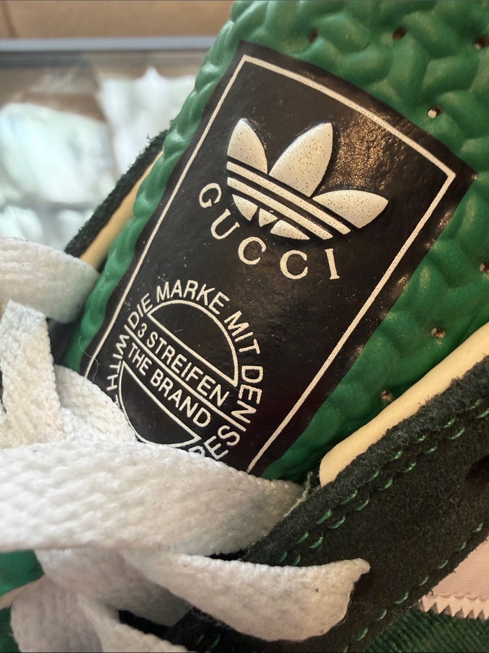 Gucci Green Sneaker with White Laces